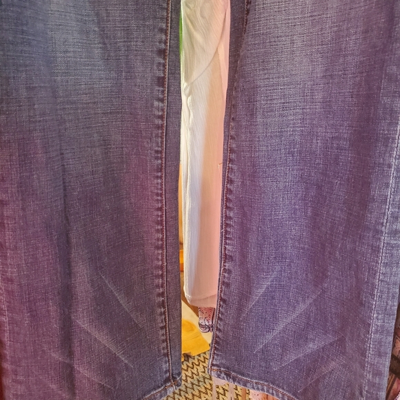 Seven 7 Premium Denim RustGold Rhinestone Embellished SZ 16 x32-33L Like New - Picture 16 of 17